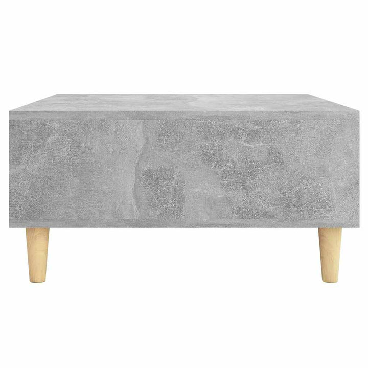 sofabord 60x60x30 cm konstrueret træ betongrå