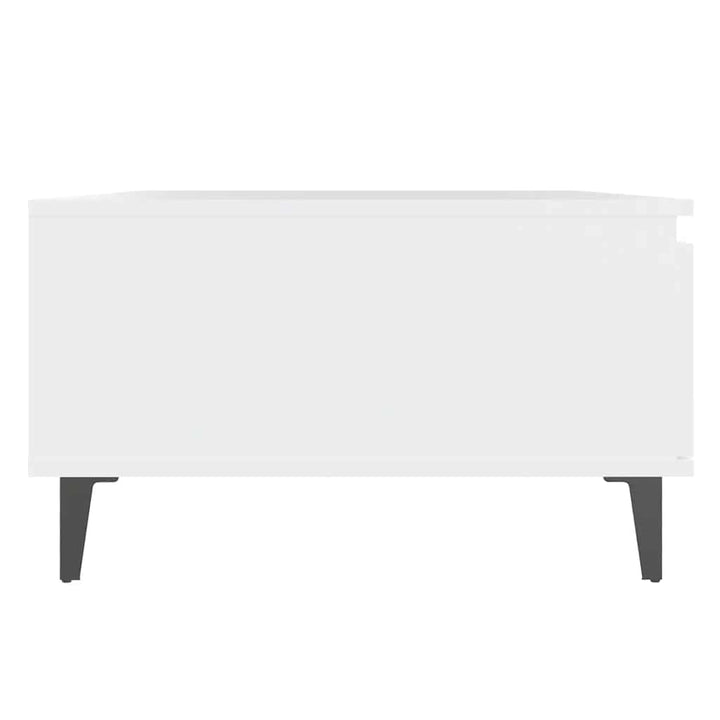 sofabord 90x60x35 cm konstrueret træ hvid