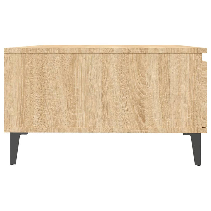 sofabord 90x60x35 cm konstrueret træ sonoma-eg
