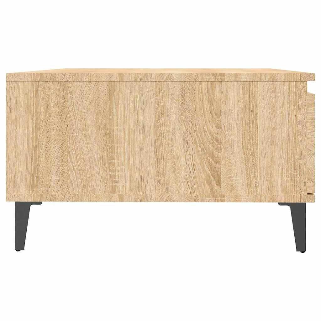 sofabord 90x60x35 cm konstrueret træ sonoma-eg