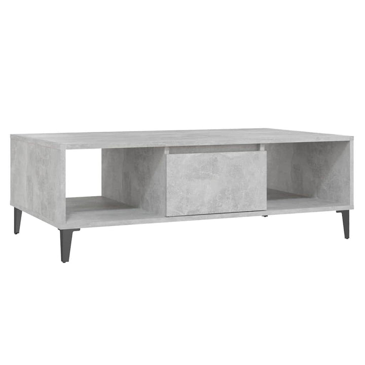 sofabord 103,5x60x35 cm konstrueret træ betongrå