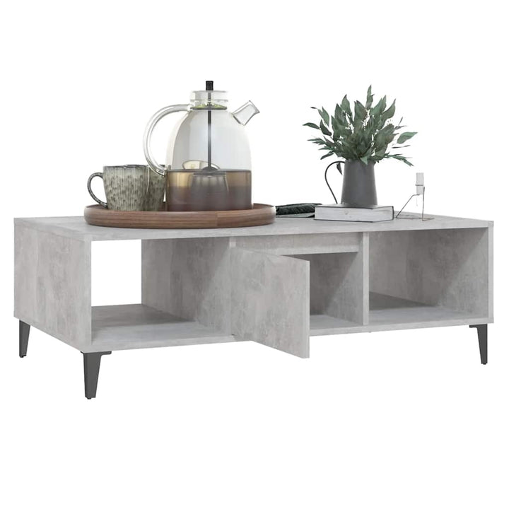 sofabord 103,5x60x35 cm konstrueret træ betongrå
