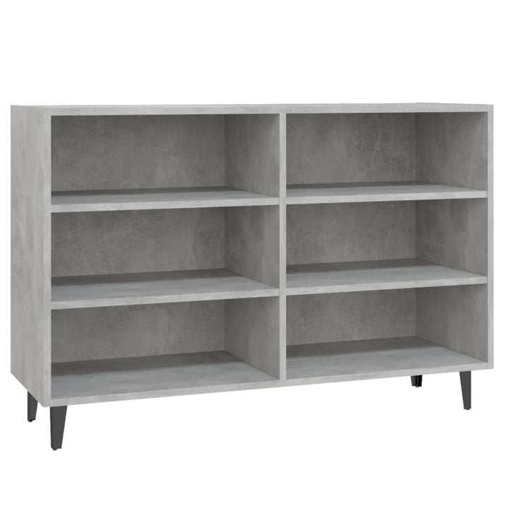 skænk 103,5x35x70 cm konstrueret træ betongrå