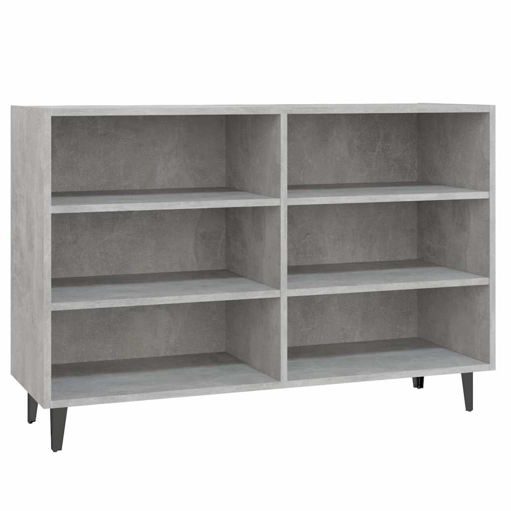 skænk 103,5x35x70 cm konstrueret træ betongrå