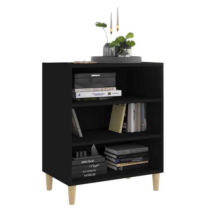 skænk 57x35x70 cm konstrueret træ sort