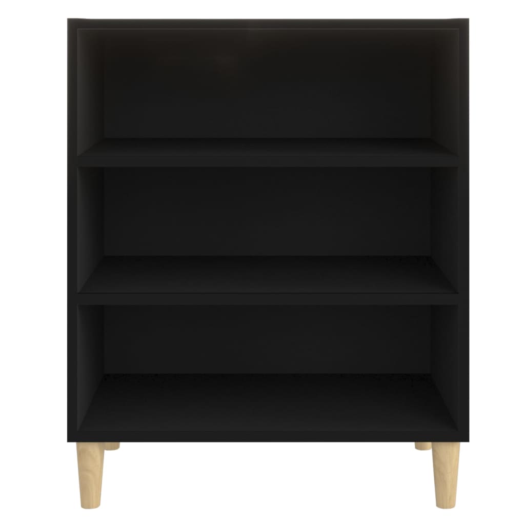 skænk 57x35x70 cm konstrueret træ sort