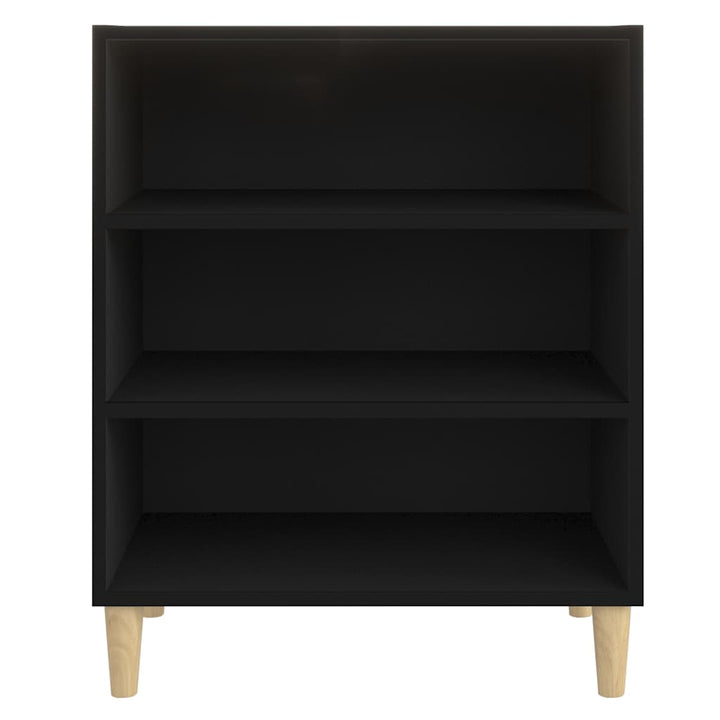 skænk 57x35x70 cm konstrueret træ sort