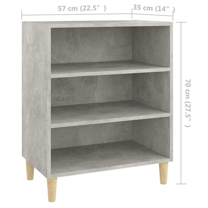 skænk 57x35x70 cm konstrueret træ betongrå