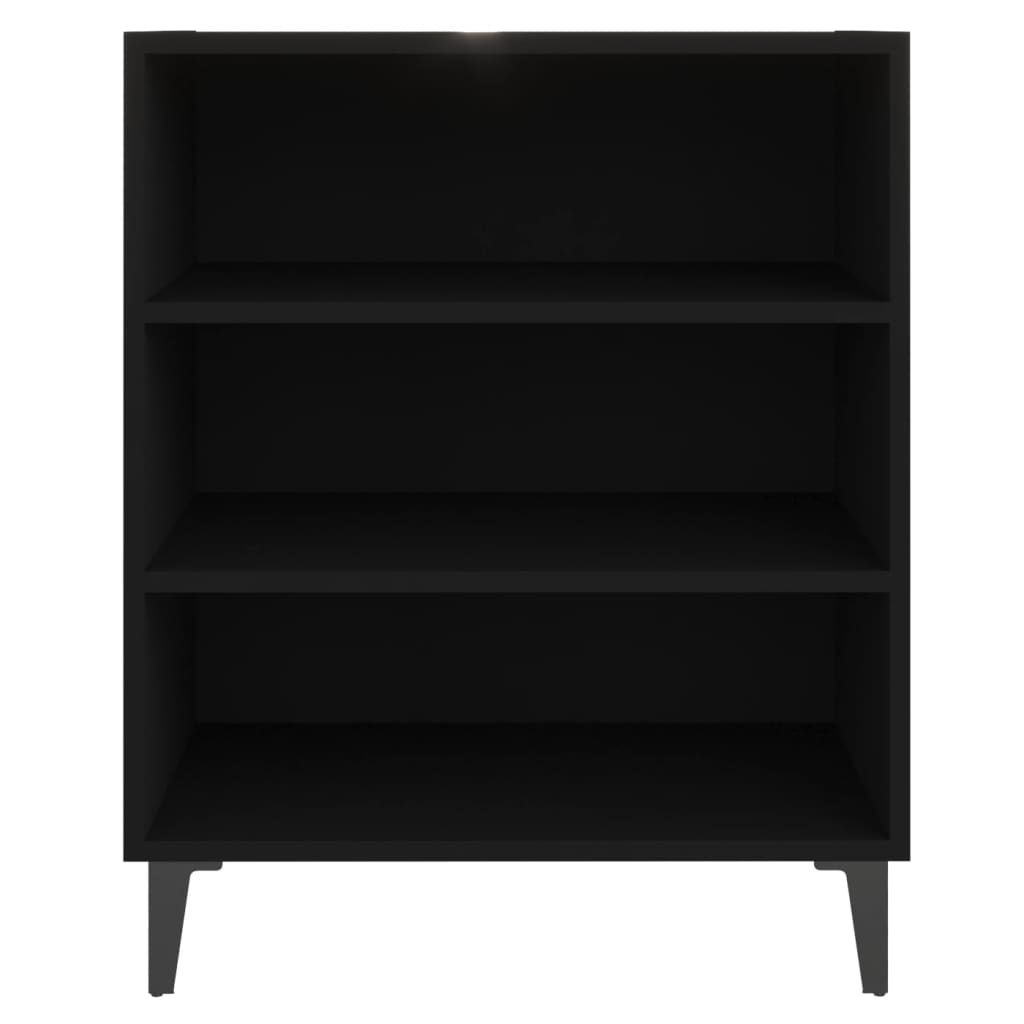 skænk 57x35x70 cm konstrueret træ sort