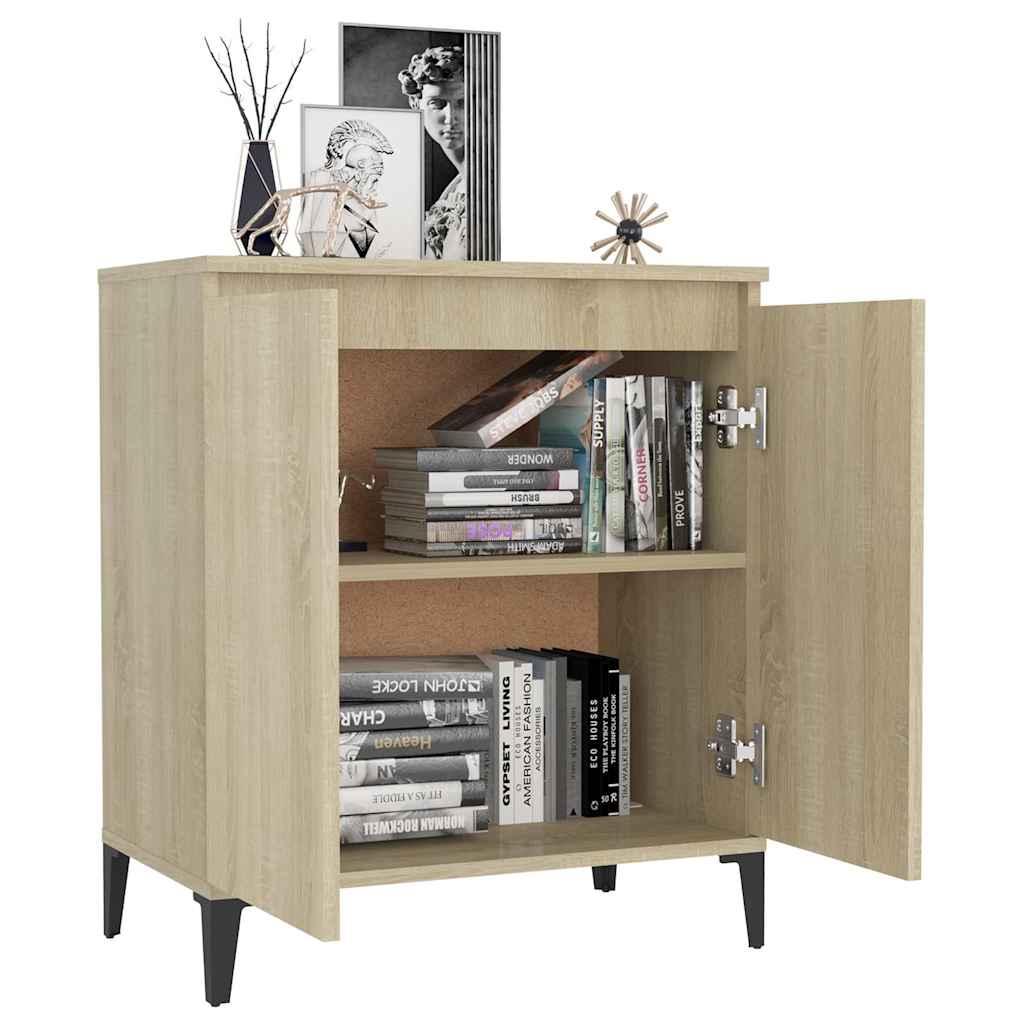 skænk 60x35x70 cm konstrueret træ sonoma-eg