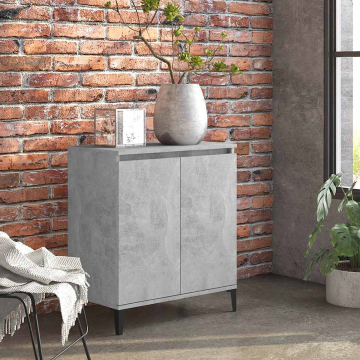 skænk 60x35x70 cm konstrueret træ betongrå