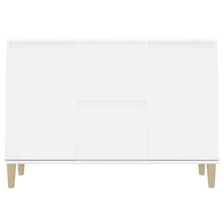 skænk 101x35x70 cm konstrueret træ hvid