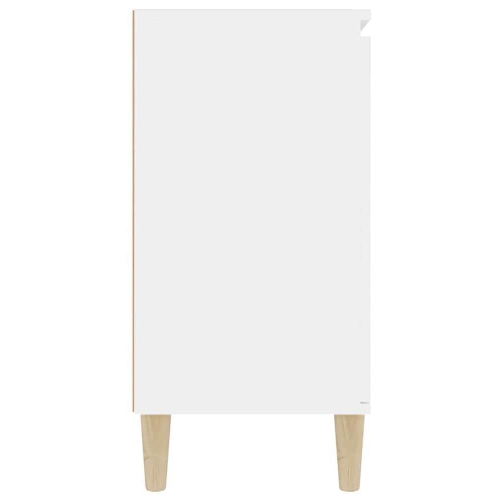 skænk 101x35x70 cm konstrueret træ hvid