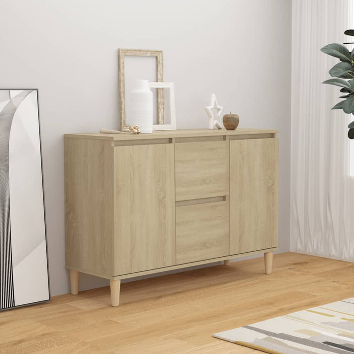 skænk 101x35x70 cm konstrueret træ sonoma-eg