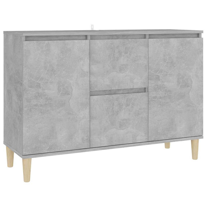 skænk 101x35x70 cm konstrueret træ betongrå