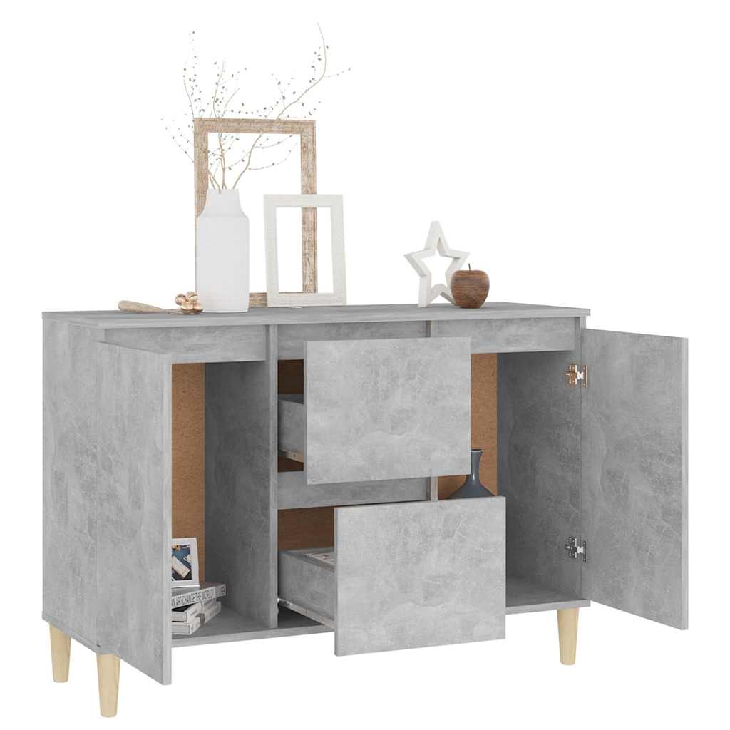 skænk 101x35x70 cm konstrueret træ betongrå