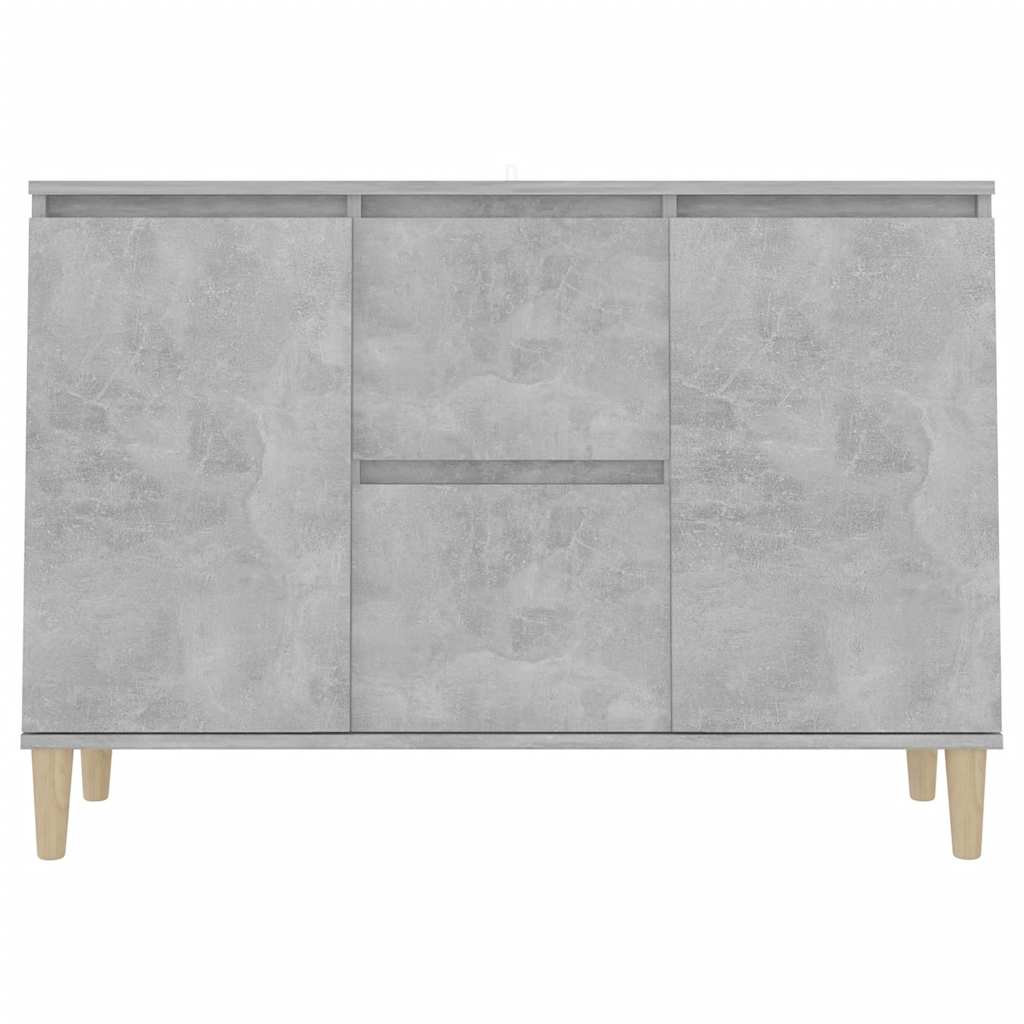 skænk 101x35x70 cm konstrueret træ betongrå