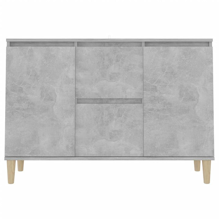 skænk 101x35x70 cm konstrueret træ betongrå