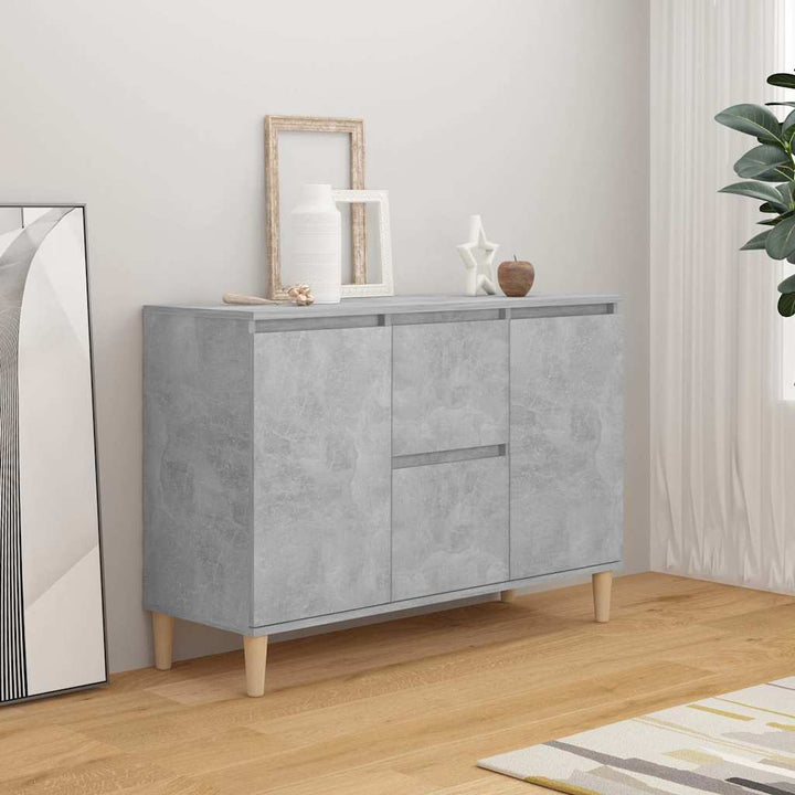 skænk 101x35x70 cm konstrueret træ betongrå