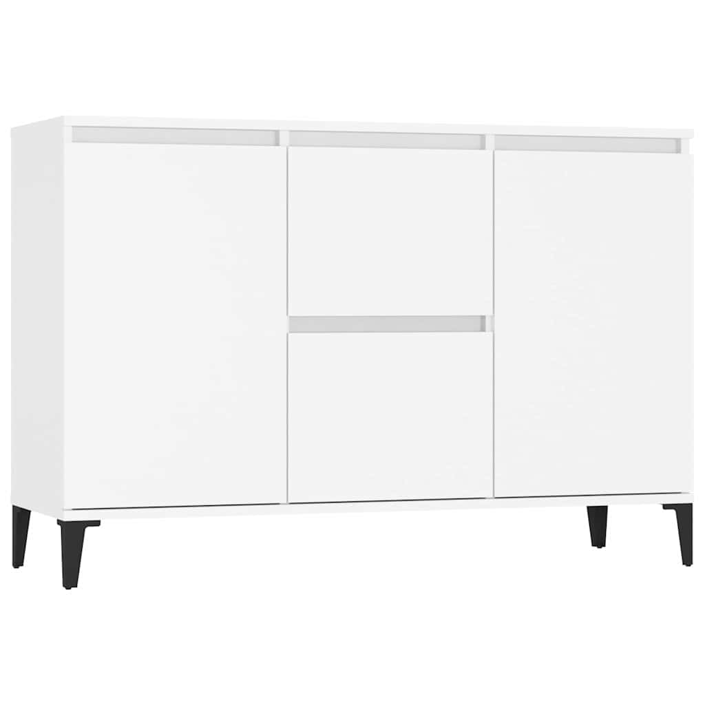 skænk 102x35x70 cm konstrueret træ hvid