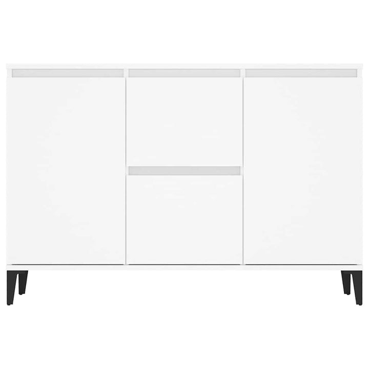 skænk 102x35x70 cm konstrueret træ hvid
