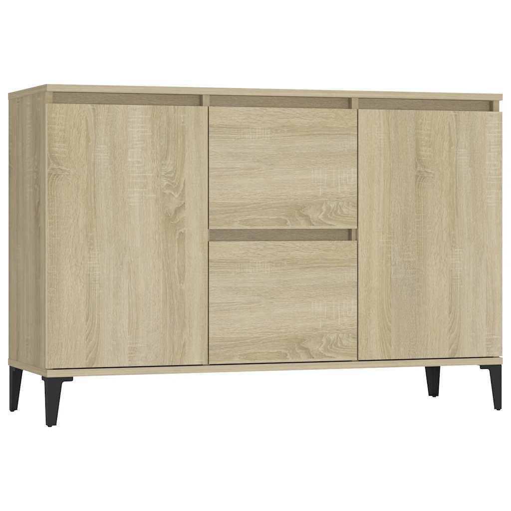 skænk 102x35x70 cm konstrueret træ sonoma-eg