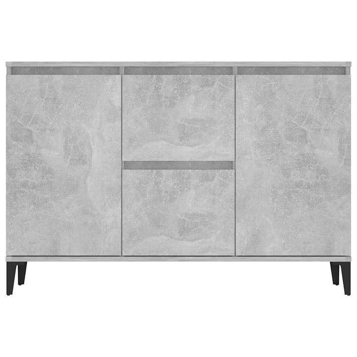 skænk 102x35x70 cm konstrueret træ betongrå