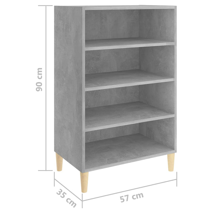skænk 57x35x90 cm konstrueret træ betongrå
