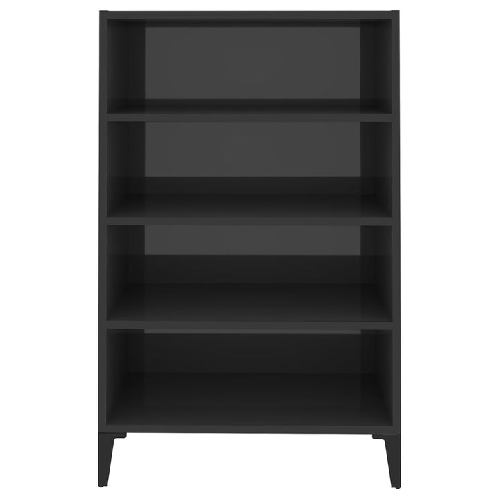 skænk 57x35x90 cm konstrueret træ grå højglans