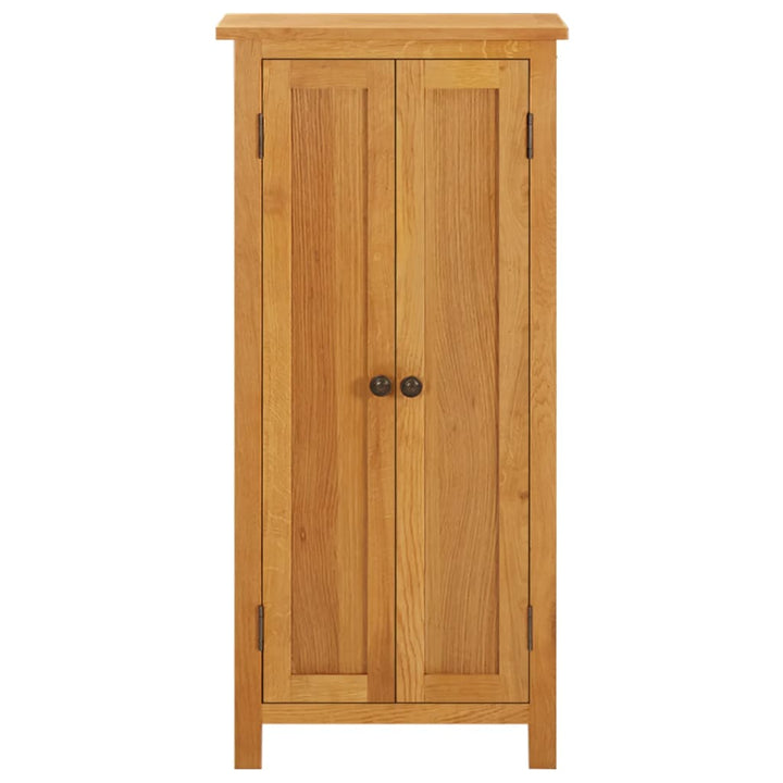 opbevaringsskab 50x22x110 cm massivt egetræ