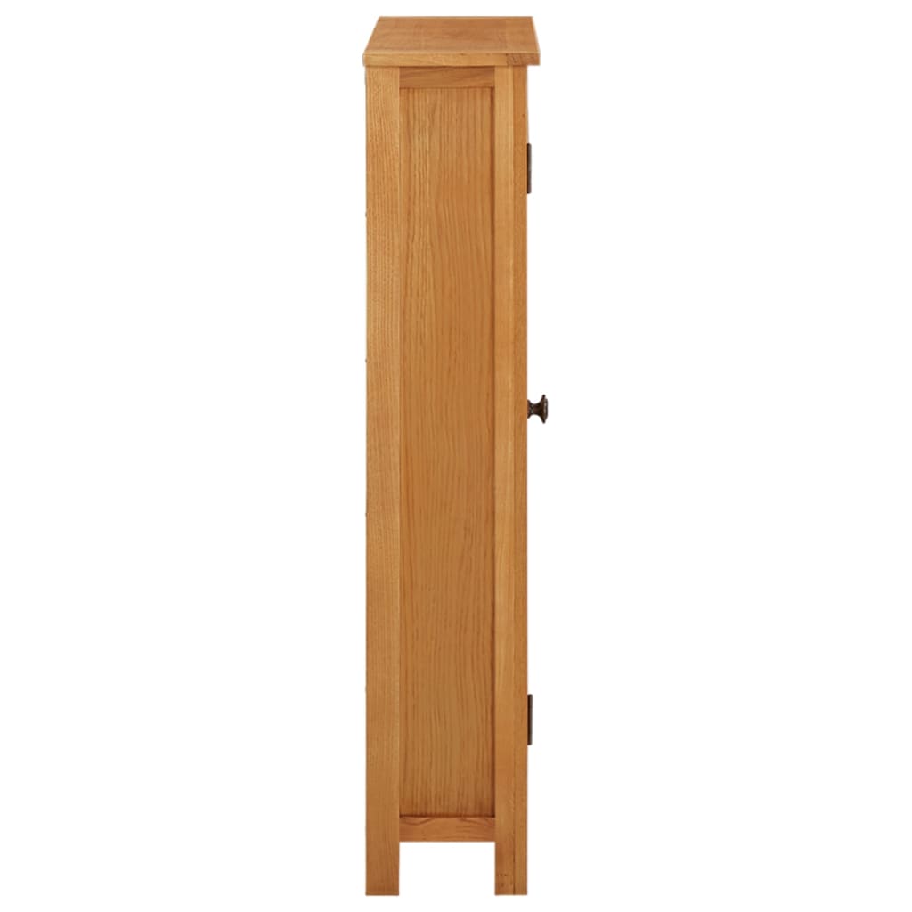 opbevaringsskab 50x22x110 cm massivt egetræ