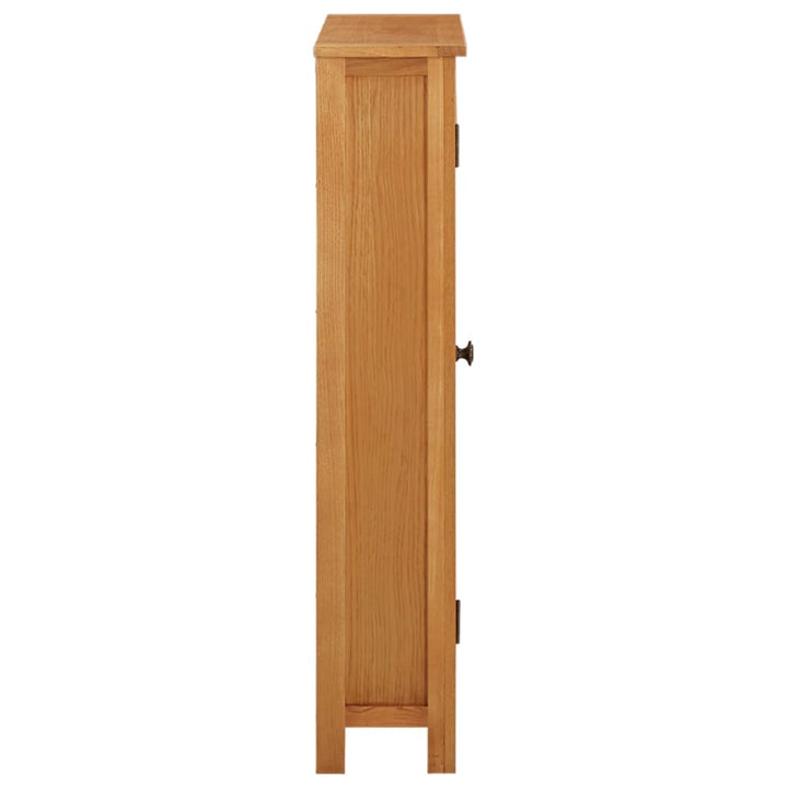 opbevaringsskab 50x22x110 cm massivt egetræ