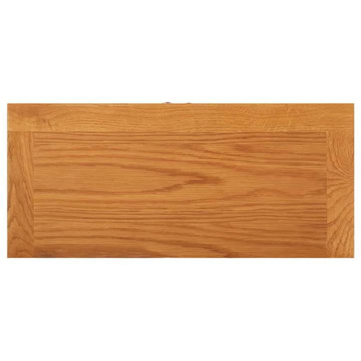 opbevaringsskab 50x22x110 cm massivt egetræ