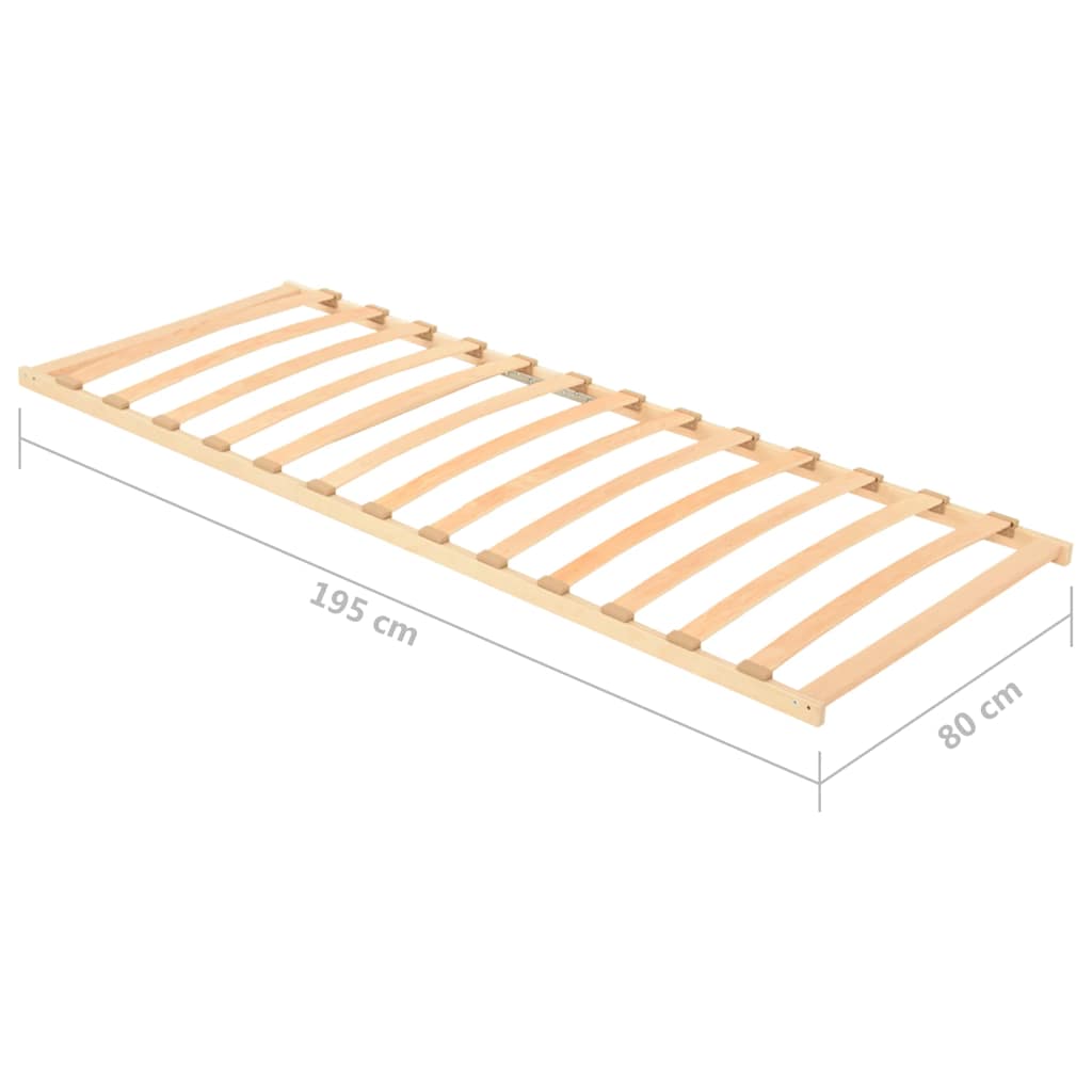 lamelbund med 13 lameller 80x200 cm