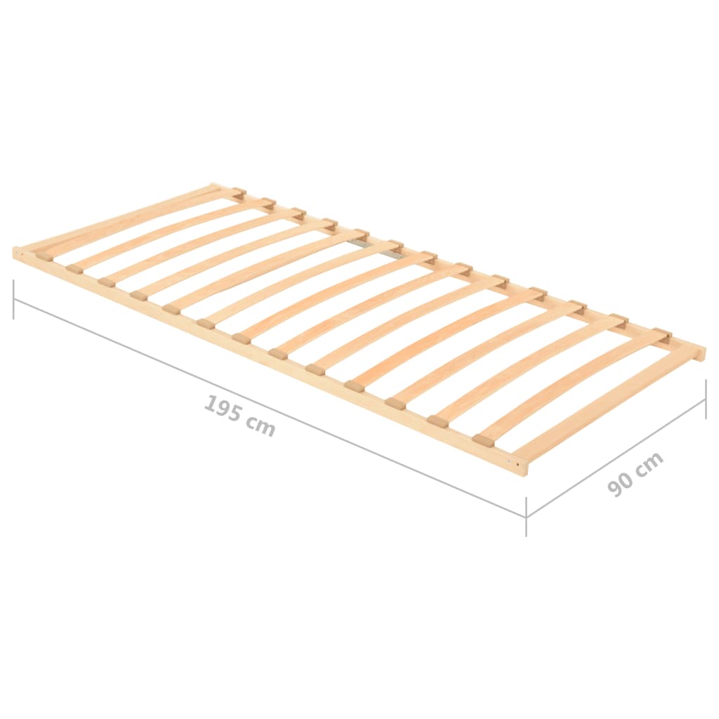 lamelbund med 13 lameller 90x200 cm
