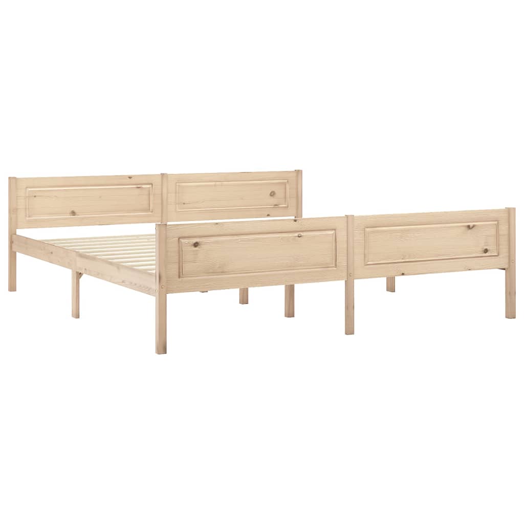 sengestel 180x200 cm massivt fyrretræ