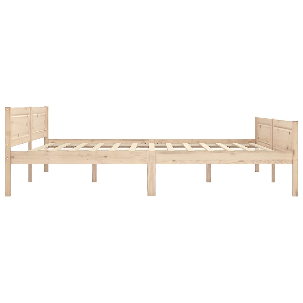 sengestel 180x200 cm massivt fyrretræ