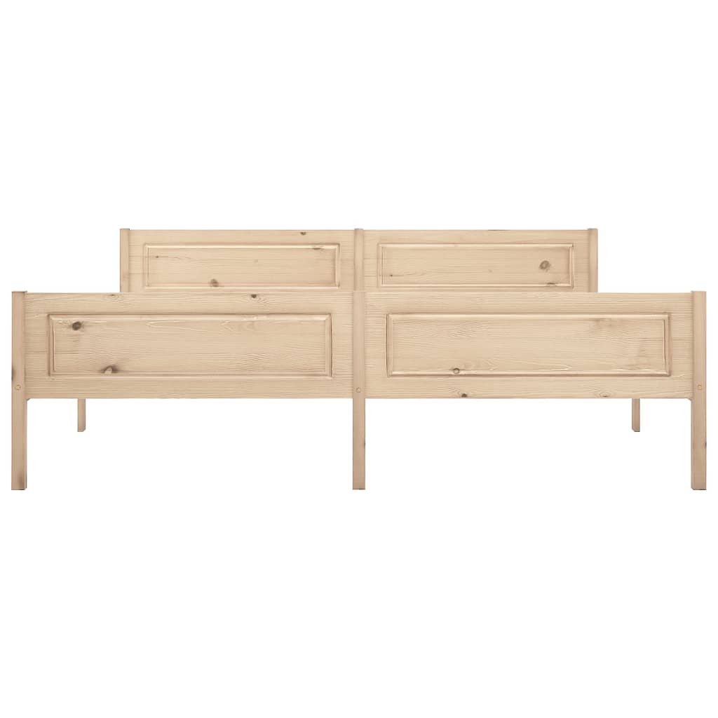sengestel 180x200 cm massivt fyrretræ
