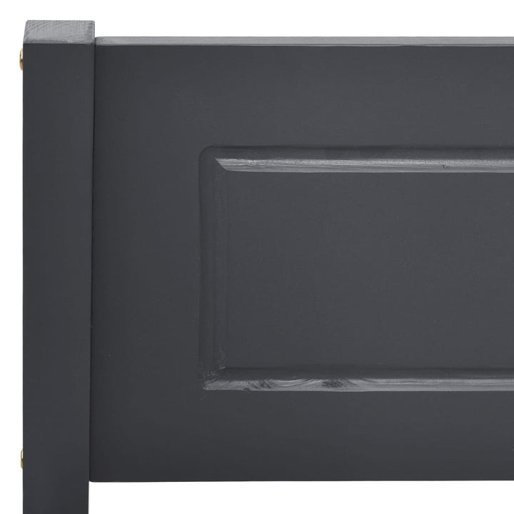 sengestel 100x200 cm massivt fyrretræ grå