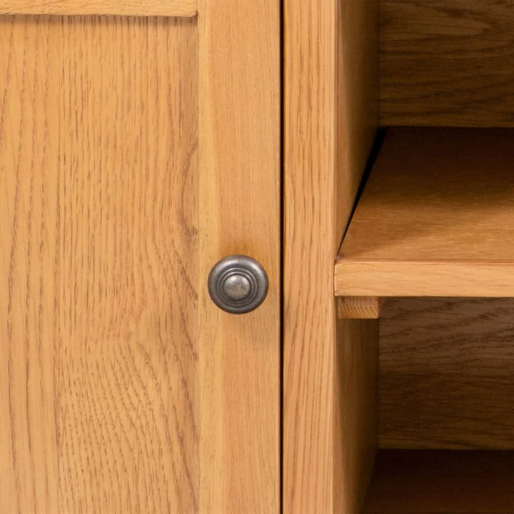 tv-skab 110x35x44 cm massivt egetræ