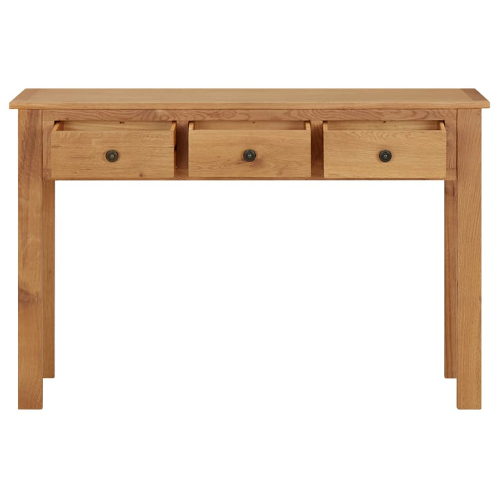 kosmetikbord 110x40x75 cm massivt egetræ