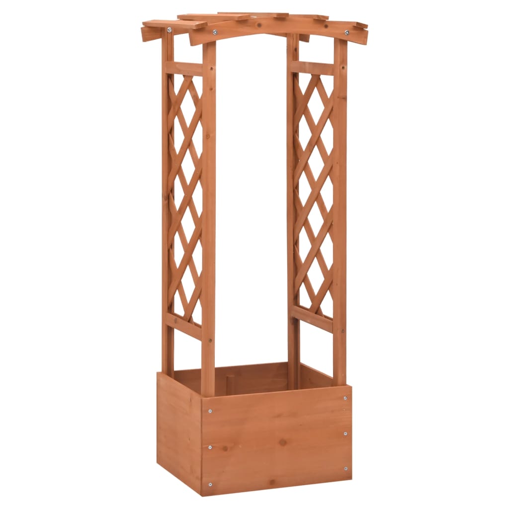 plantekasse med espalier 49x39x117 cm fyrretræ