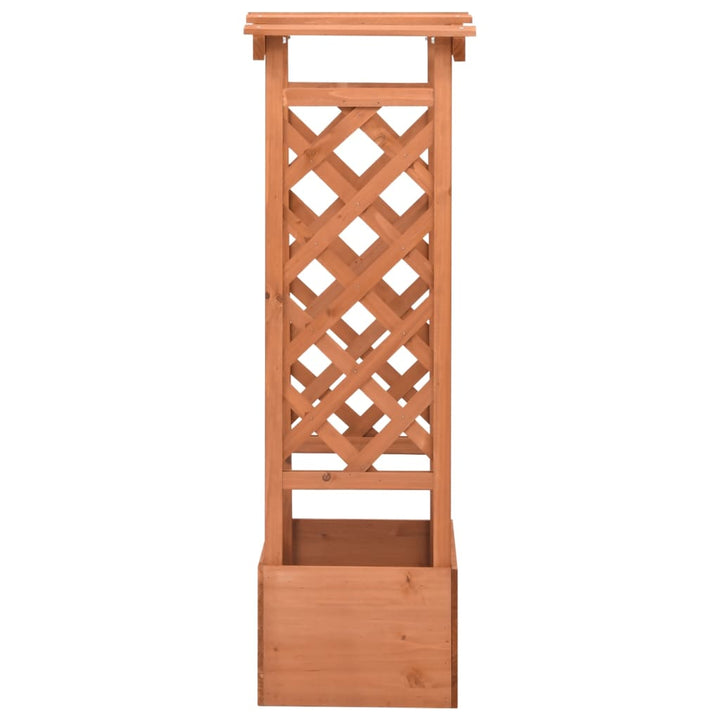 plantekasse med espalier 49x39x117 cm fyrretræ