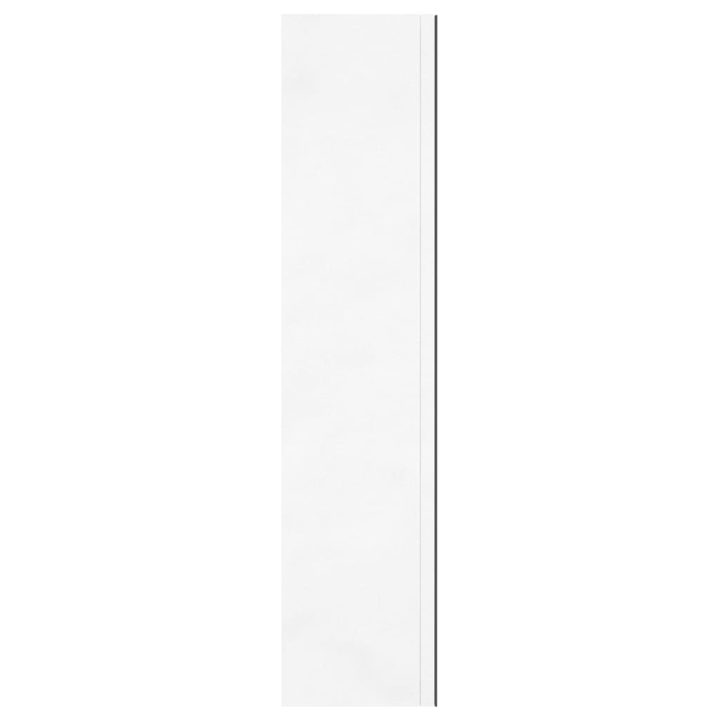 badeværelsesskab med spejl 60x15x75 cm MDF skinnende hvid