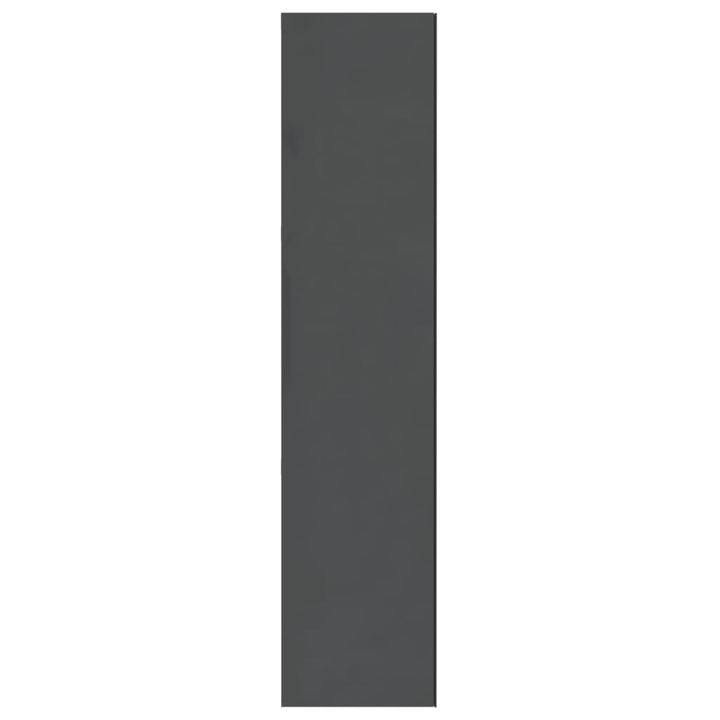 badeværelsesskab med spejl 60x15x75 cm MDF skinnende grå