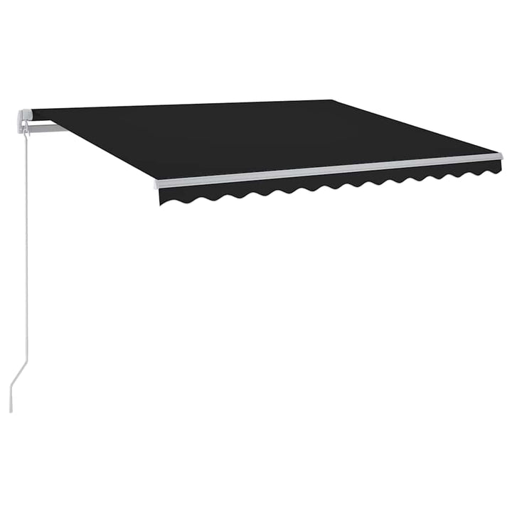 markise m. LED-lys 300x250 cm manuel betjening antracitgrå