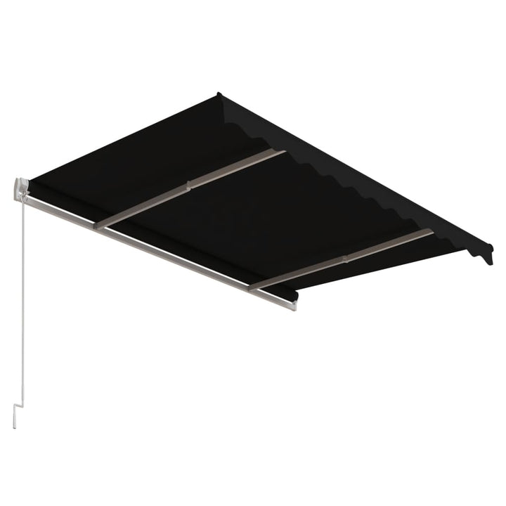 markise 300x250 cm automatisk betjening antracitgrå