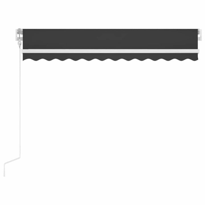 markise 350x250 cm automatisk betjening antracitgrå