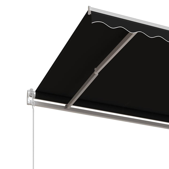 markise 350x250 cm automatisk betjening antracitgrå