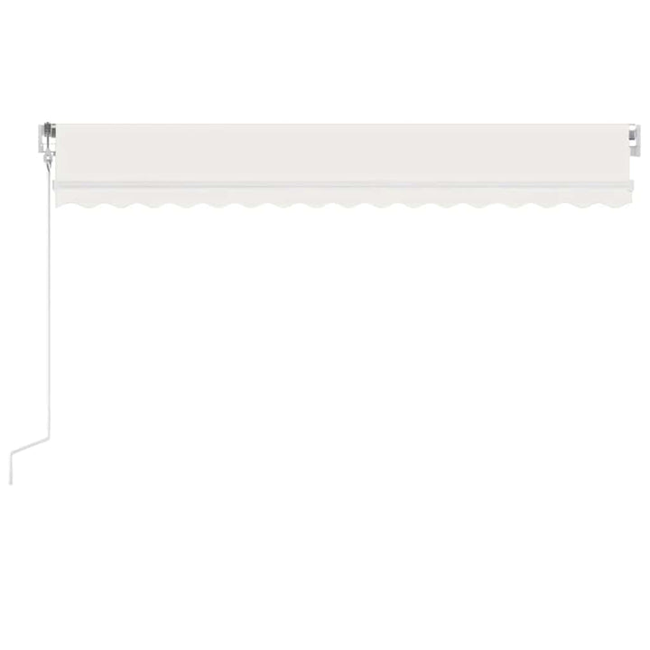 markise m. LED + vindsensor 400x300 cm automatisk cremefarvet